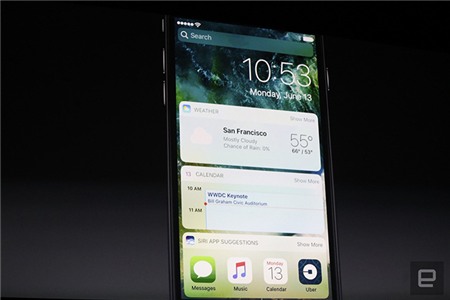 iOS 10 ra hàng loạt tính năng mới, tham vọng phổ biến 3D Touch