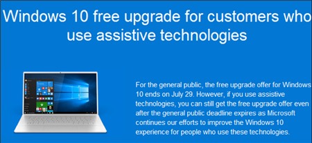 Vẫn có thể nâng cấp miễn phí lên Windows 10 sau ngày 29/7