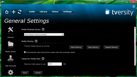 TVersity Media Server 2.4: Dễ dàng chia sẻ multimedia trong mạng LAN