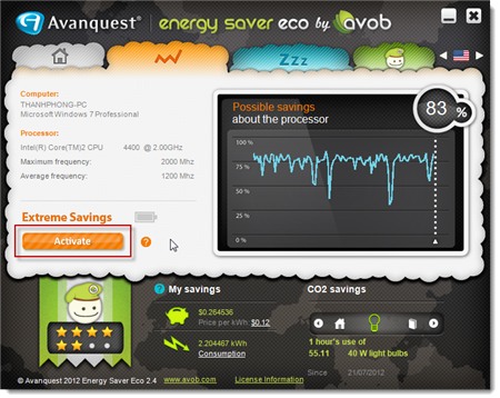 Avanquest Energy Saver Eco: Tiết kiệm 40% điện năng máy tính image003 Avanquest Energy Saver Eco: Tiết kiệm 40% điện năng máy tính