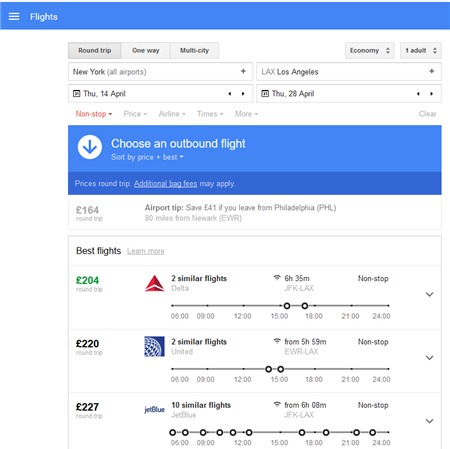 Tính năng mới của Google giúp bạn mua vé máy bay không lo bị đắt