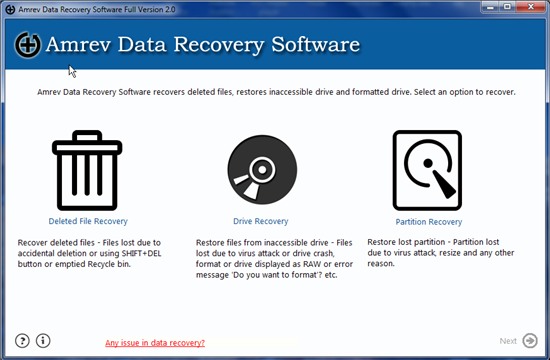 Miễn phí bản quyền phần mềm phục hồi dữ liệu Amrev Data Recovery trị giá 49 USD