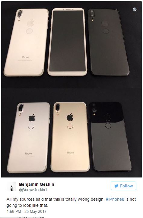 Hình ảnh iPhone 8 gây thất vọng là sản phẩm làm giả?