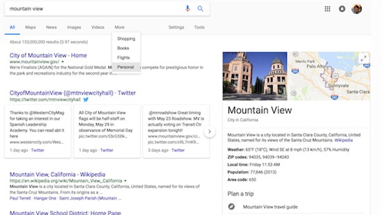 Tab mới "Personal" của Google giúp bạn dễ dàng tìm kiếm nội dung hơn Tab mới "Personal" của Google giúp bạn dễ dàng tìm kiếm nội dung hơn