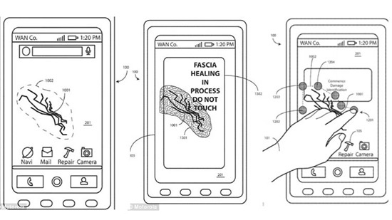 Motorola xin cấp sáng chế smartphone tự liền màn hình vỡ