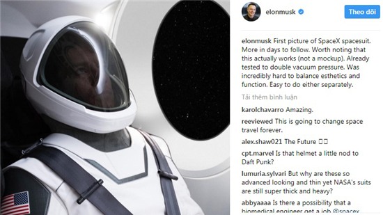 Elon Musk thử nghiệm đồ du hành vũ trụ do SpaceX chế tạo