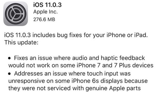Apple phát hành 4 bản cập nhật iOS 11 chỉ trong 1 tháng
