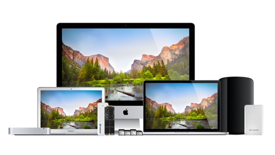 Transcend cung cấp đầy đủ các giải pháp nâng cấp máy Mac