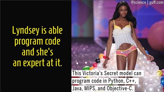 Người mẫu Victoria Secret là cao thủ viết code