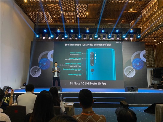 Xiaomi mang điện thoại cao cấp mới nhất Mi Note 10 đến Việt Nam