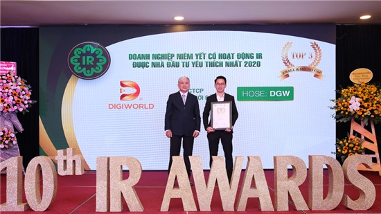 Lần thứ 3, Digiworld nhận 2 giải thưởng Doanh nghiệp Niêm yết có hoạt động IR tốt nhất