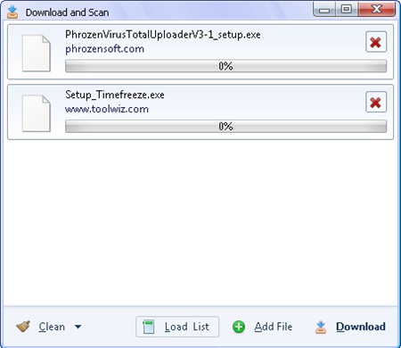 phrozen software virustotal uploader
