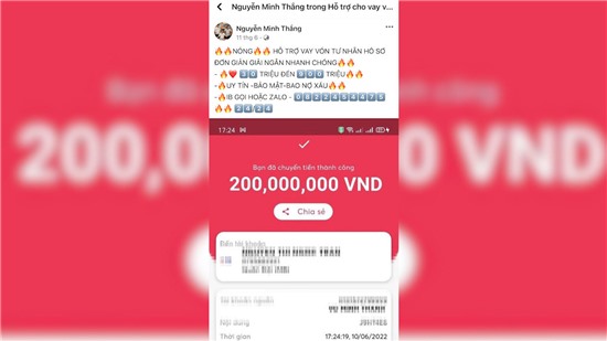 Bị lừa chiếm đoạt gần 2,5 tỷ đồng khi hỏi vay tiền qua mạng xã hội